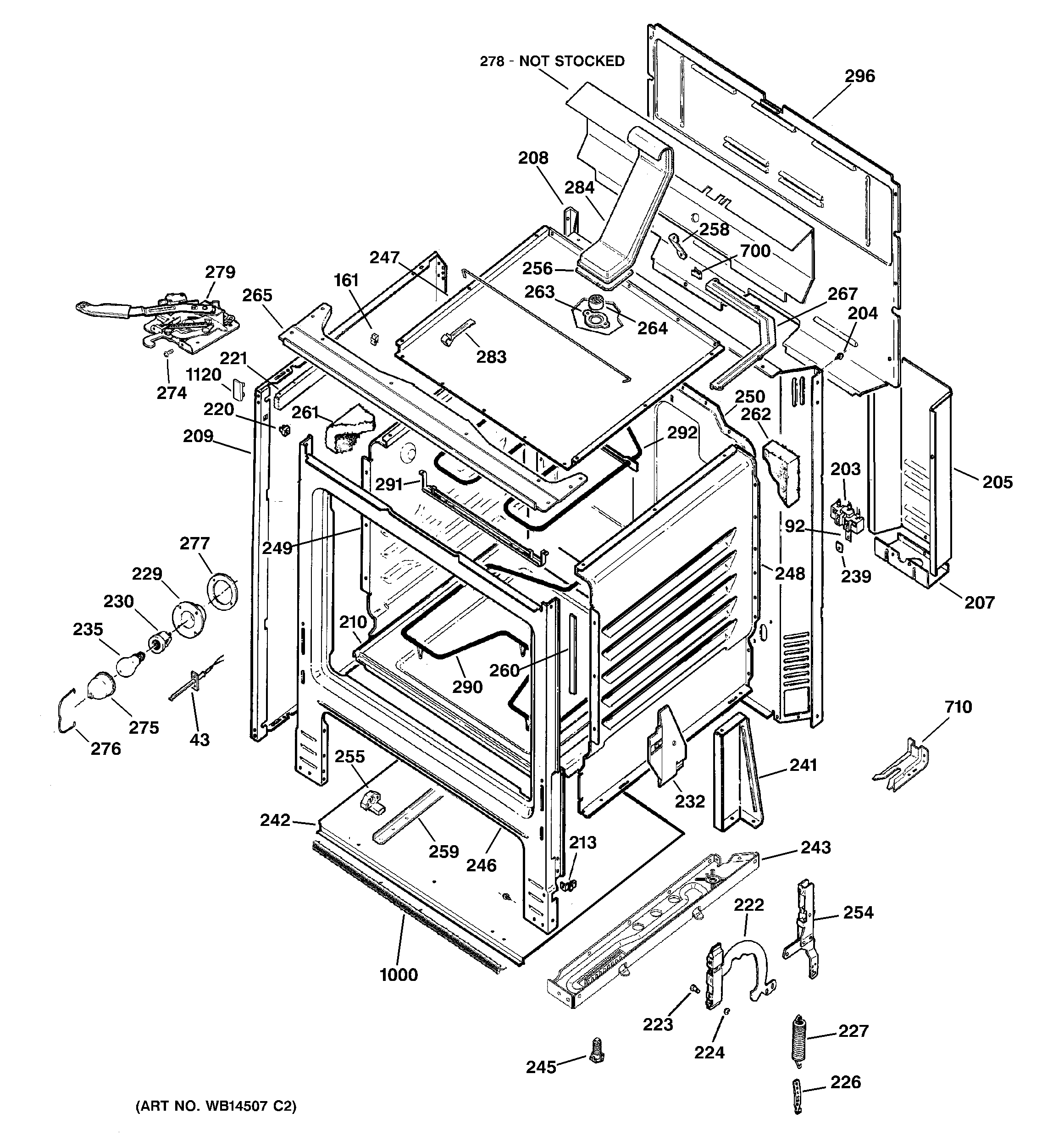Hotpoint RB790SH5SA body parts diagram