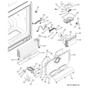 GE PFSF5NFXAWW freezer section diagram
