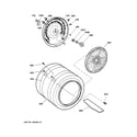 GE DPSE810EG1WT drum diagram