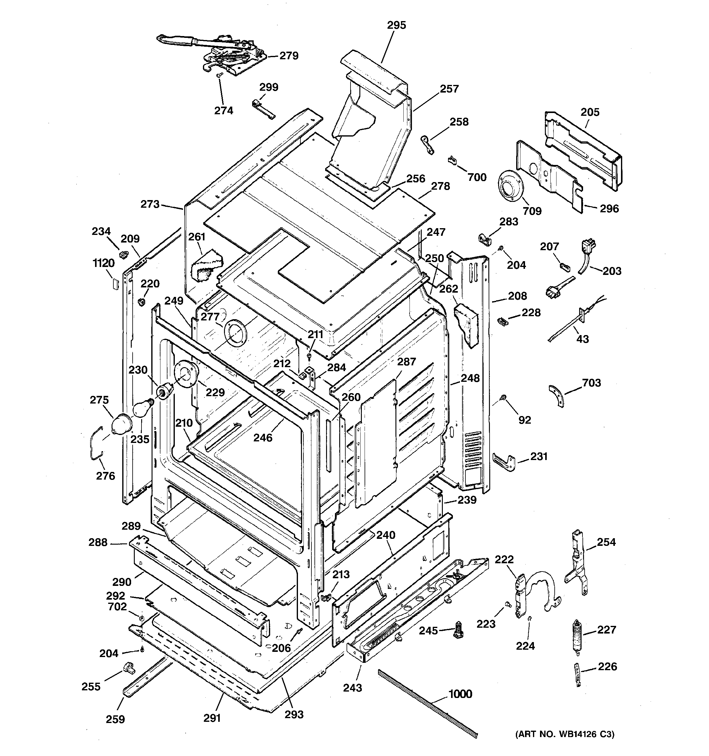 GE JGBP28DEM2WW body parts diagram