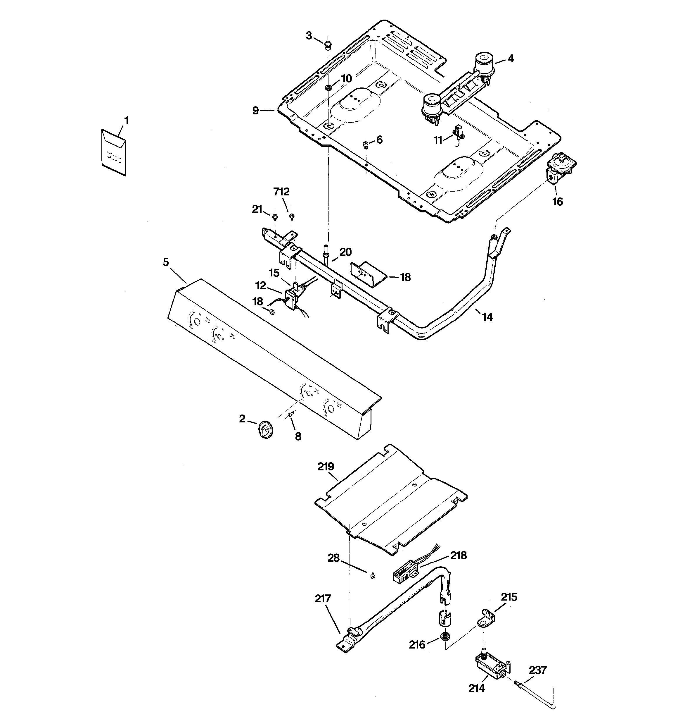 GE JGBS20DEM2WW gas & burner parts diagram