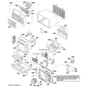 GE AJCS10DCCM3 cabinet & components diagram