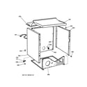 GE DBSR463GG3WW cabinet diagram