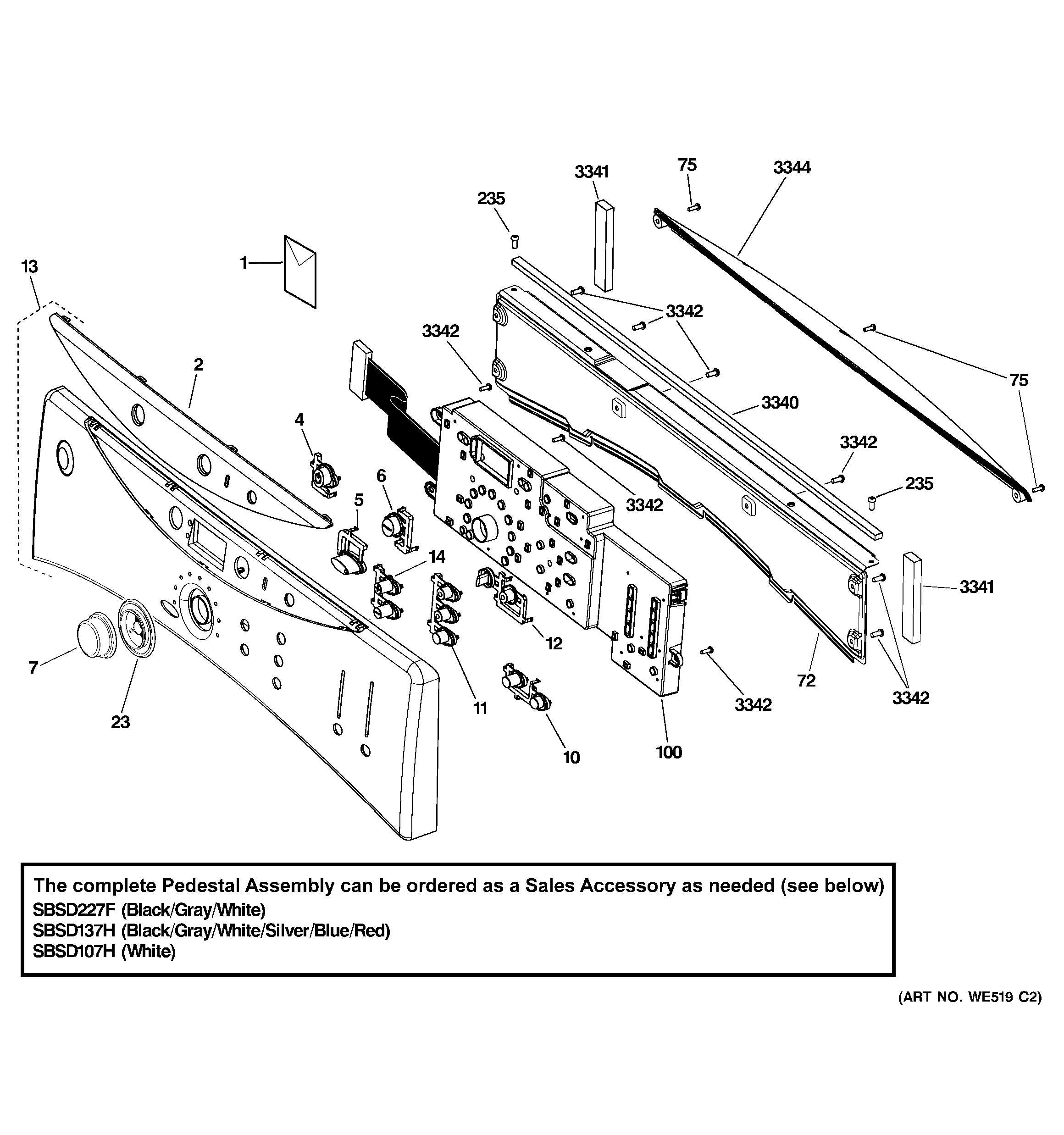 GE DCVH680EJ0MS controls & backslpash diagram