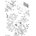 GE AJCQ10ACCM2 cabinet & components diagram