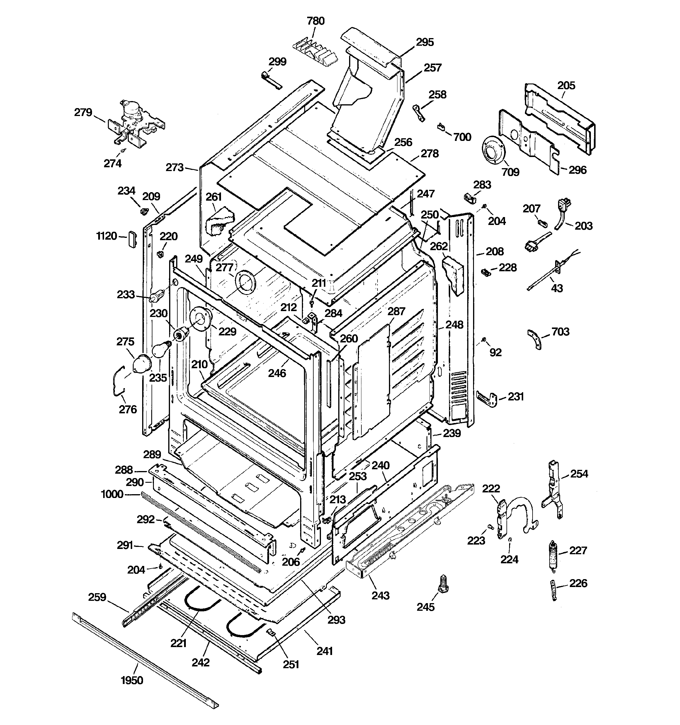 GE JGBP85DEM2BB body parts diagram
