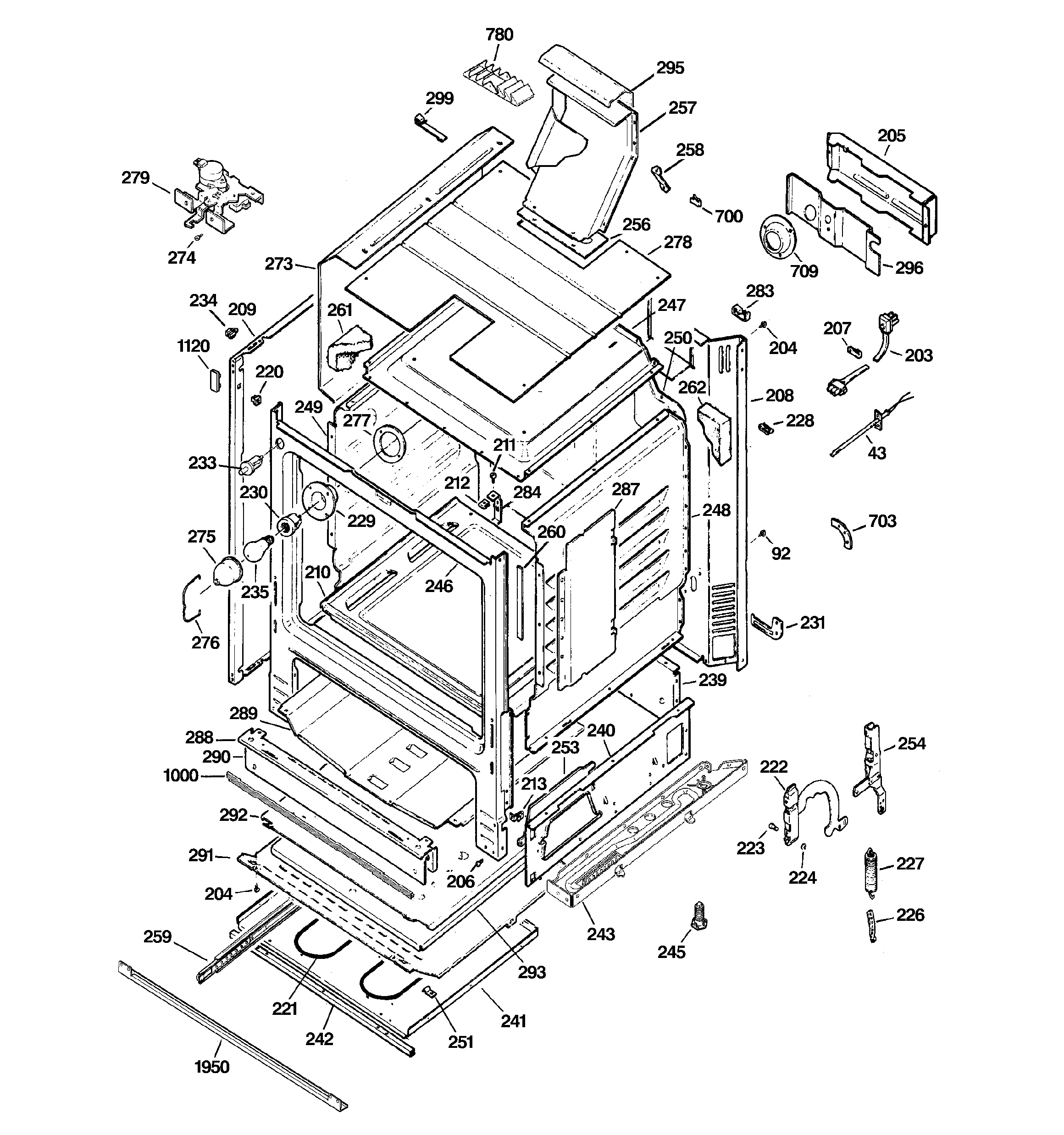 GE JGBP85SEM2SS body parts diagram