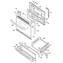 GE JGBS19DEN1WW door & drawer parts diagram