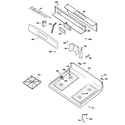 GE JGBS21DEM2BB control panel & cooktop diagram