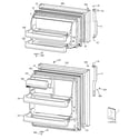 GE GTH16BBSXRWW doors diagram