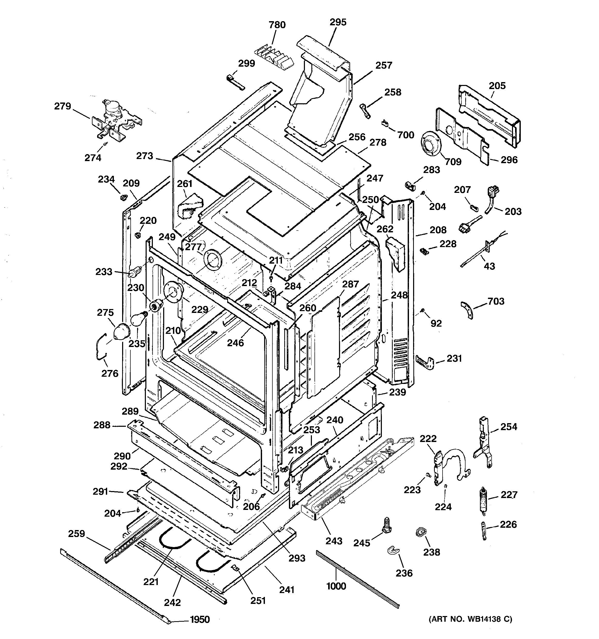 GE JGBP88DEM1CC body parts diagram