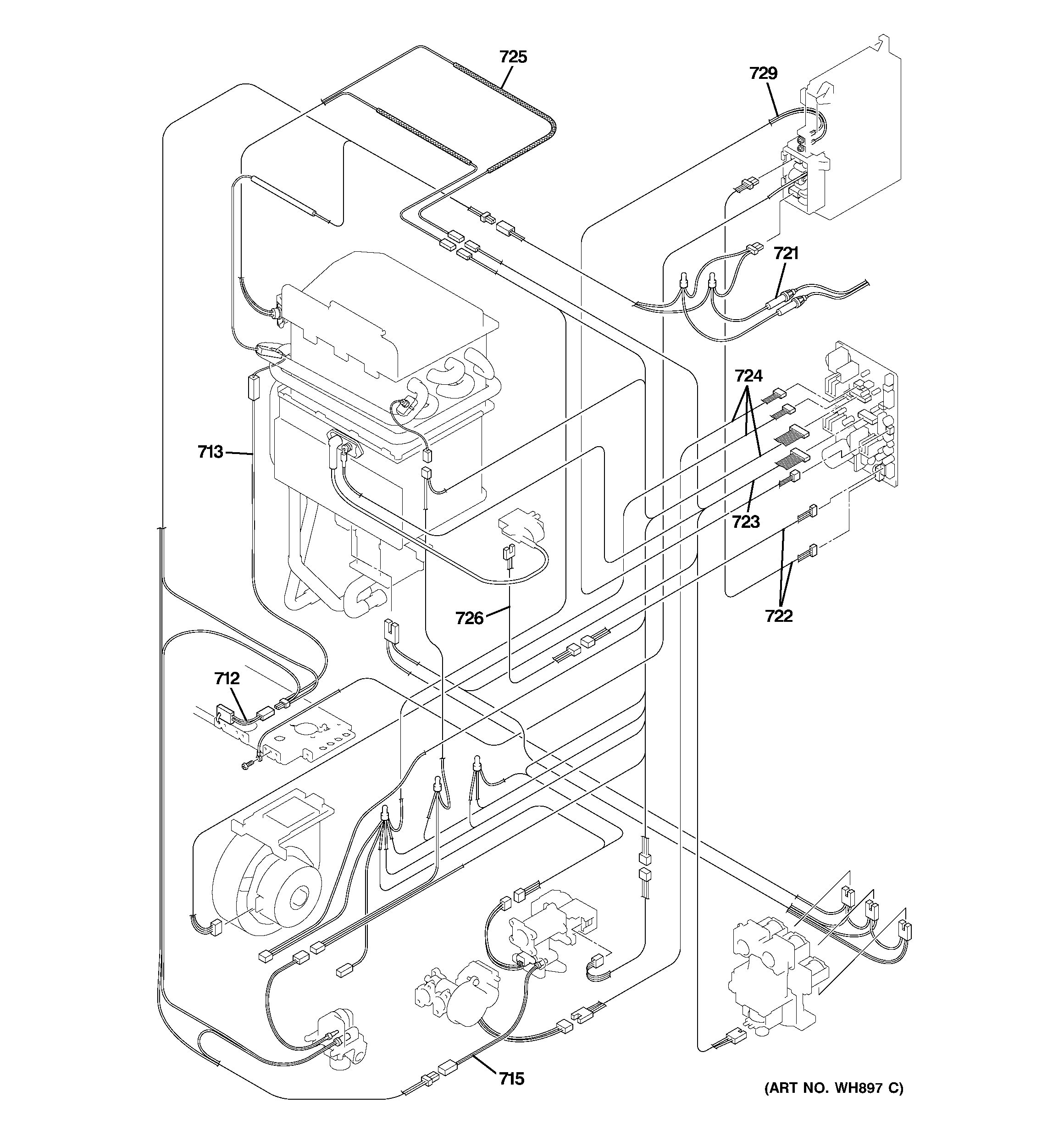 GE GP94ENSRSA01 electrical parts diagram