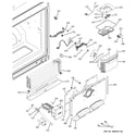 GE PFCF1NJXBCC freezer section diagram