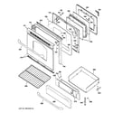 GE JGB280SEN1SS door & drawer parts diagram