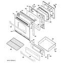 GE JGB290SEN1SS door & drawer parts diagram