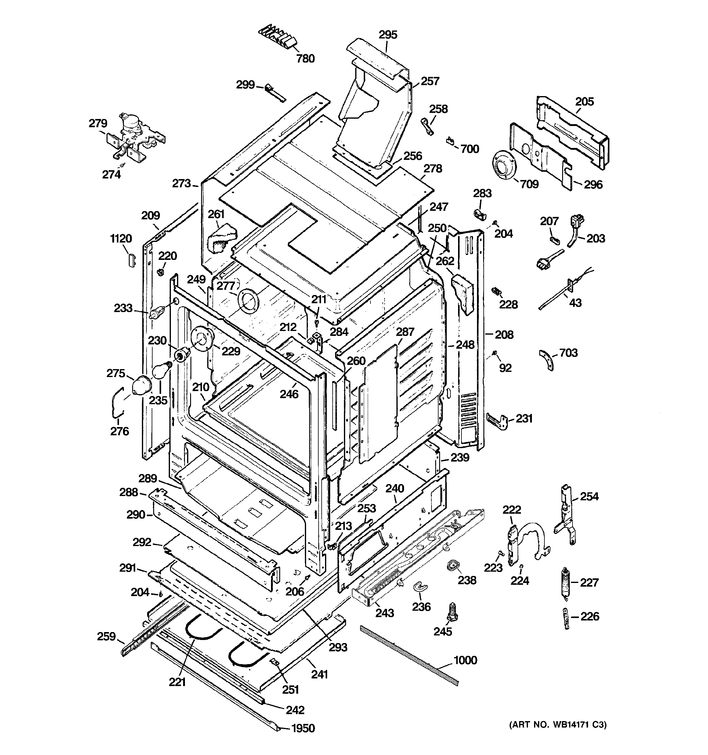 GE JGB908BEK8BB body parts diagram