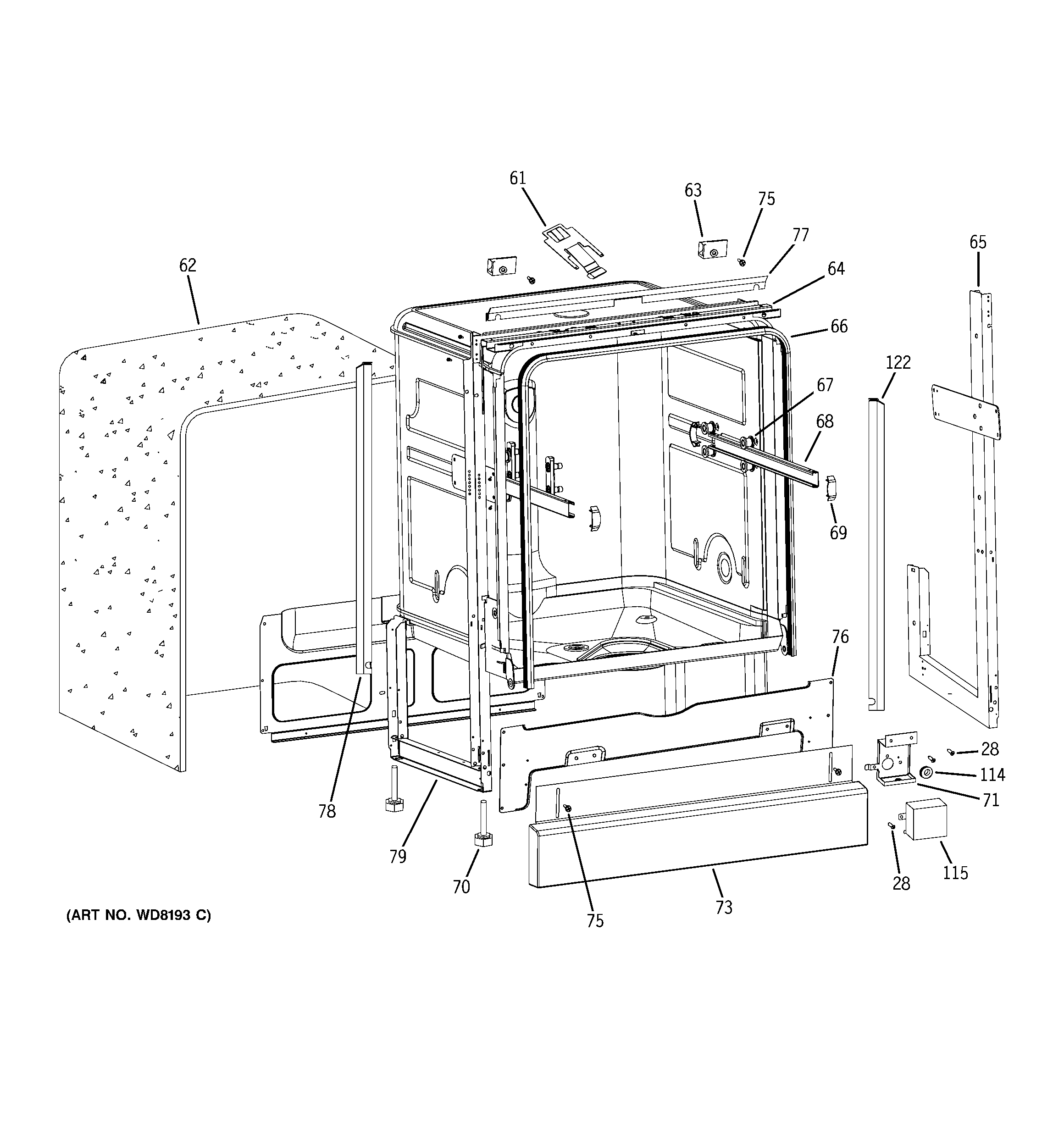 GE GHDA696P00SS body parts diagram