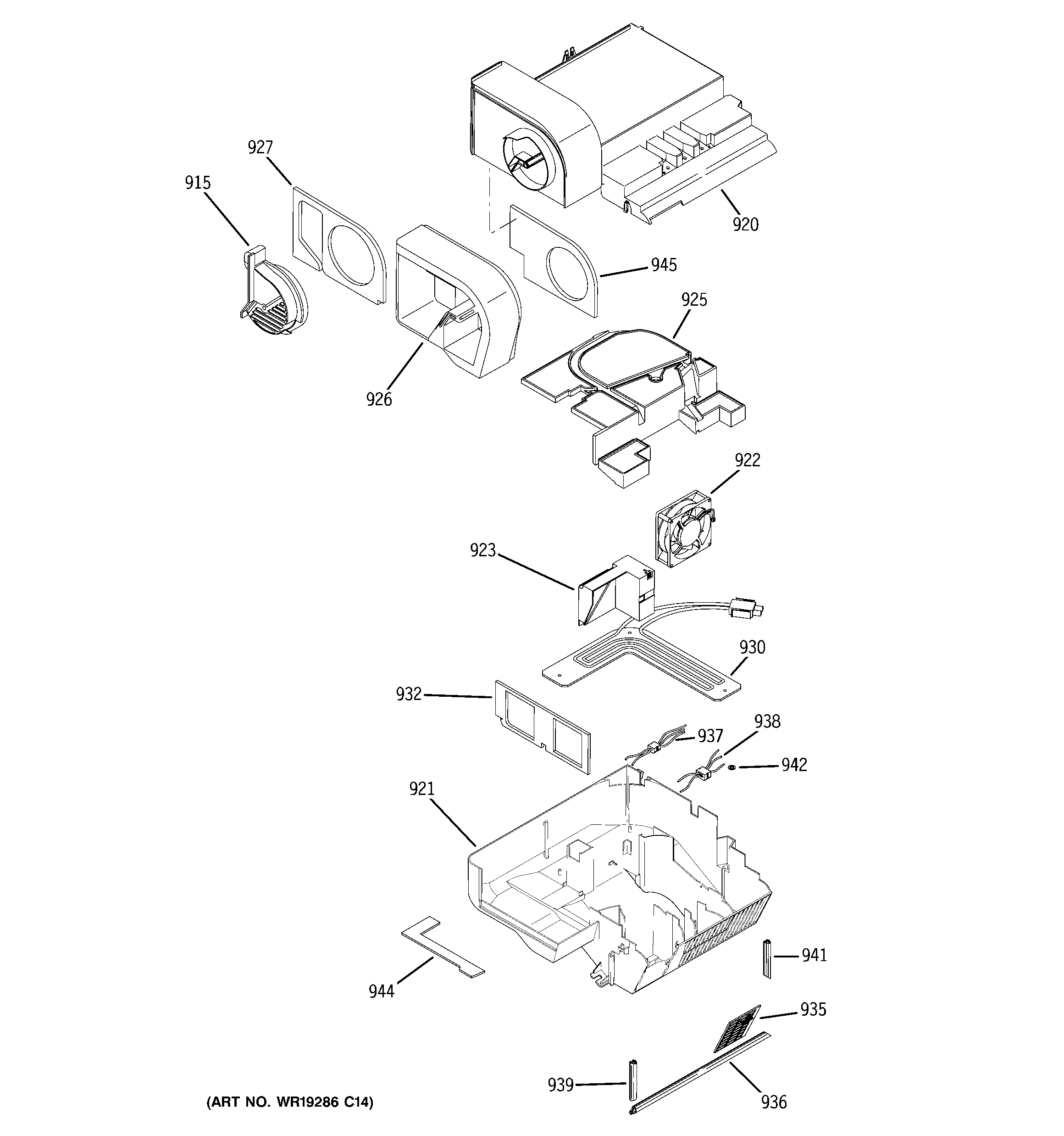 GE PCE23NHTHFSS custom cool diagram