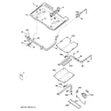 GE JGBP26DEM3CC gas & burner parts diagram