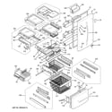 GE PDS20SBSDRSS doors & shelves diagram