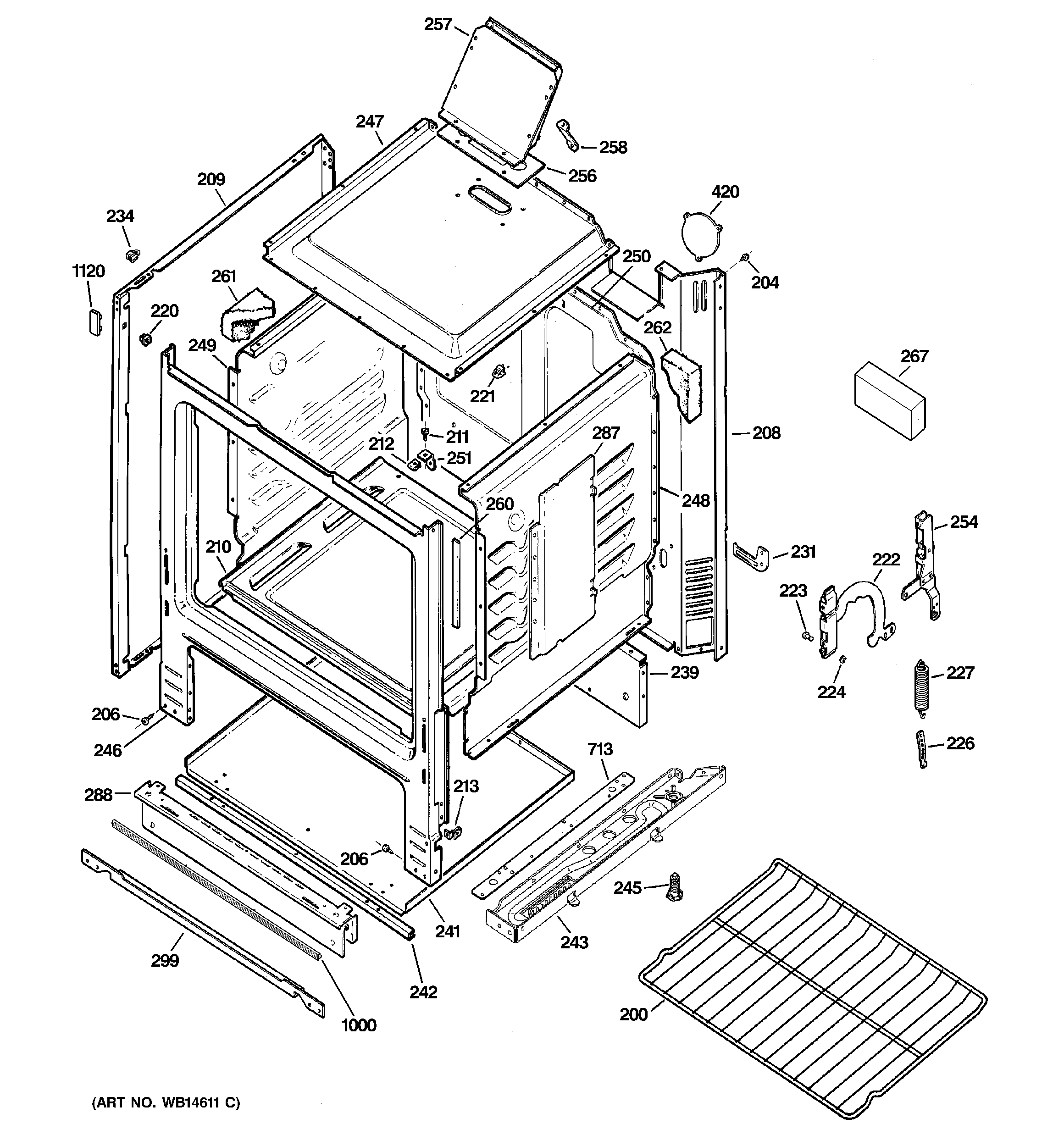 Kenmore 36270250603 body parts diagram