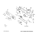 GE GHDSR209H5WW controls & backsplash diagram