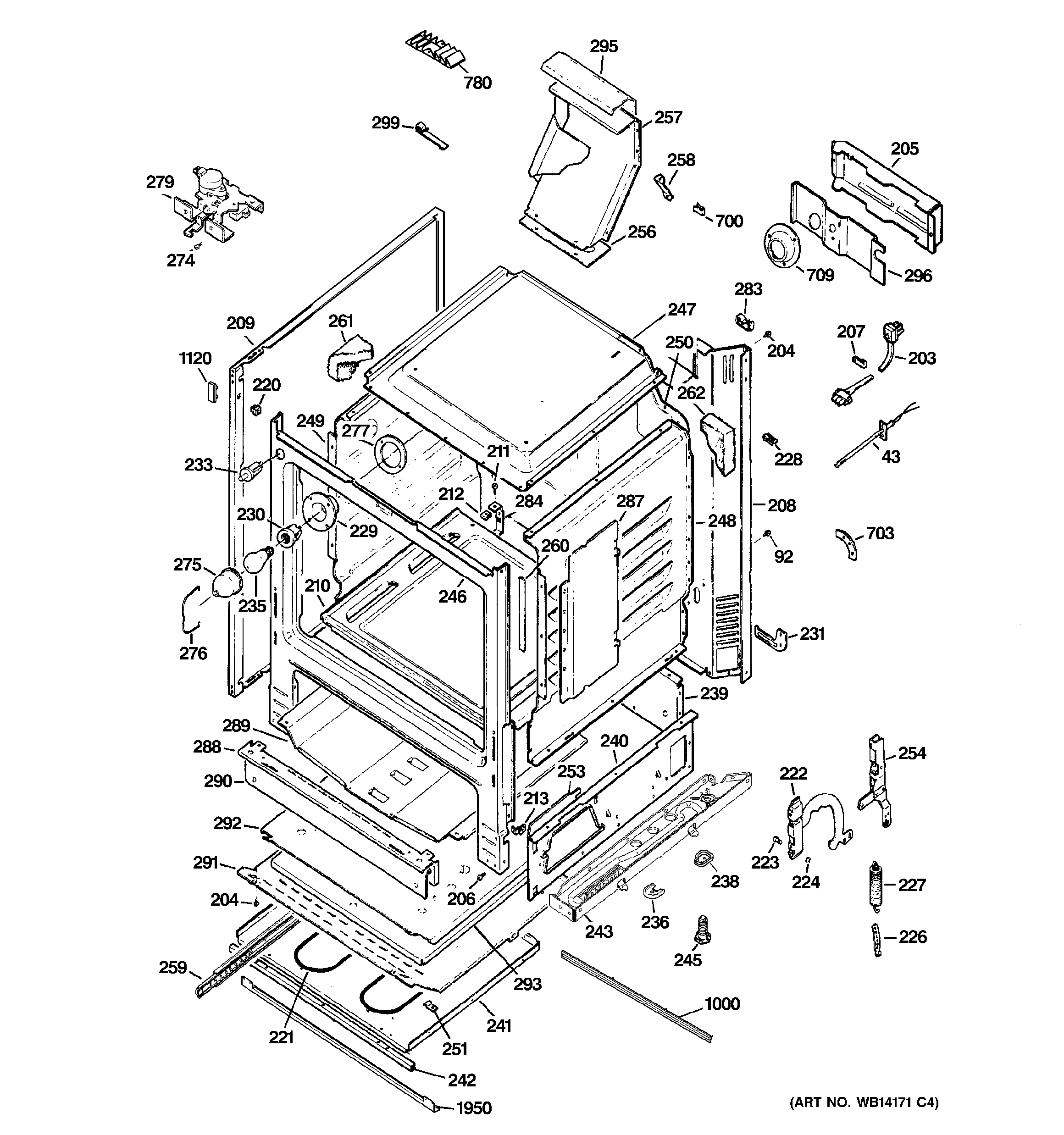 GE JGB908BEK9BB body parts diagram