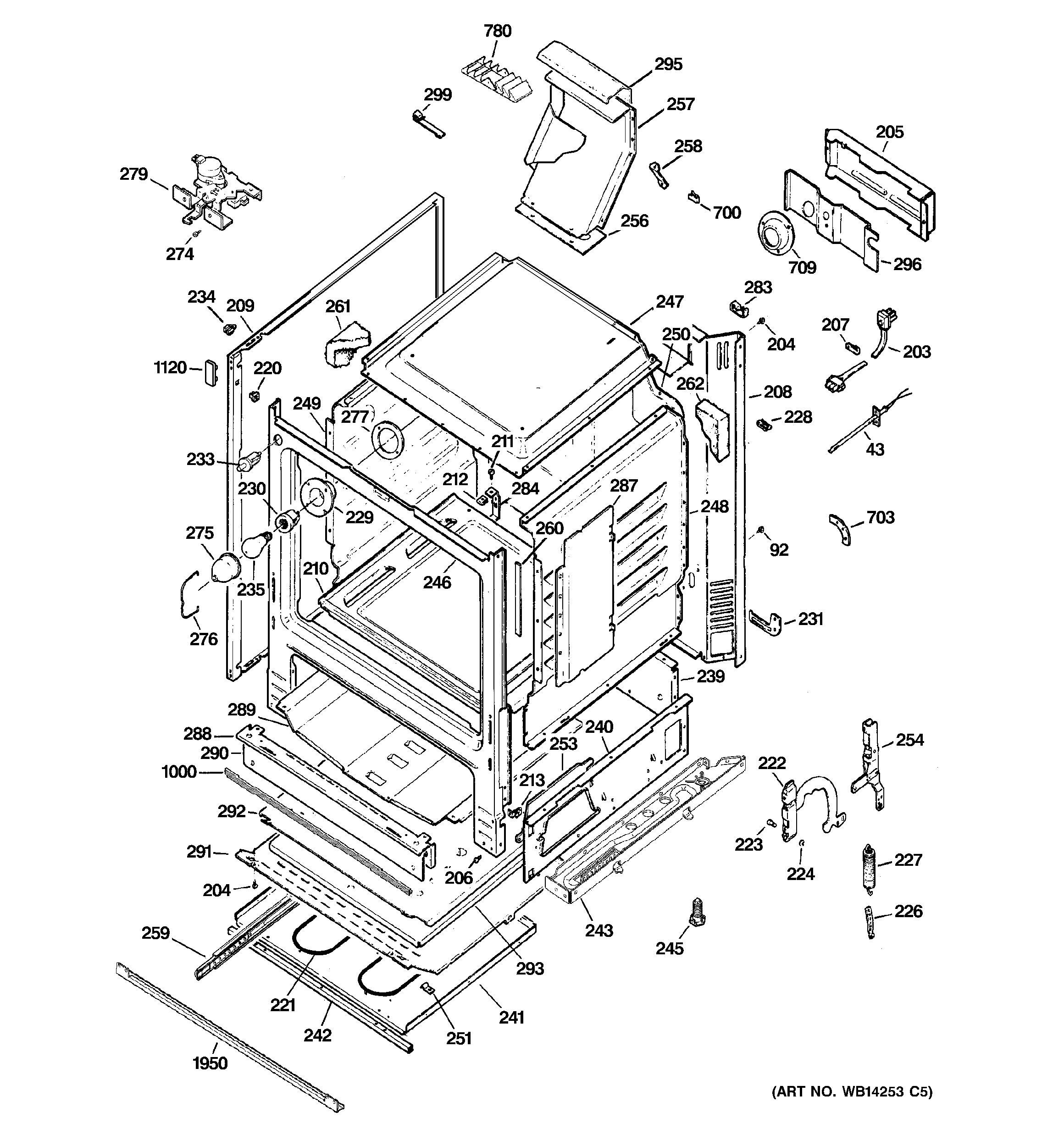 GE JGBP85SEM3SS body parts diagram