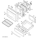 GE JGBP88SEM2SS door & drawer parts diagram