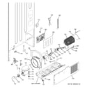 GE GDSL3KCYALLS machine compartment diagram