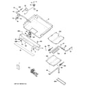 GE JGBP27DEM4WW gas & burner parts diagram