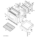 GE JGBP36DEM3CC door & drawer parts diagram
