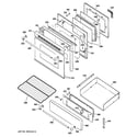 GE JGBP90MEHBBC door & drawer parts diagram