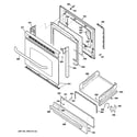GE JGBS23SEM3SS door & drawer parts diagram