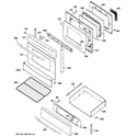 GE PGB900SEM3SS door & drawer parts diagram