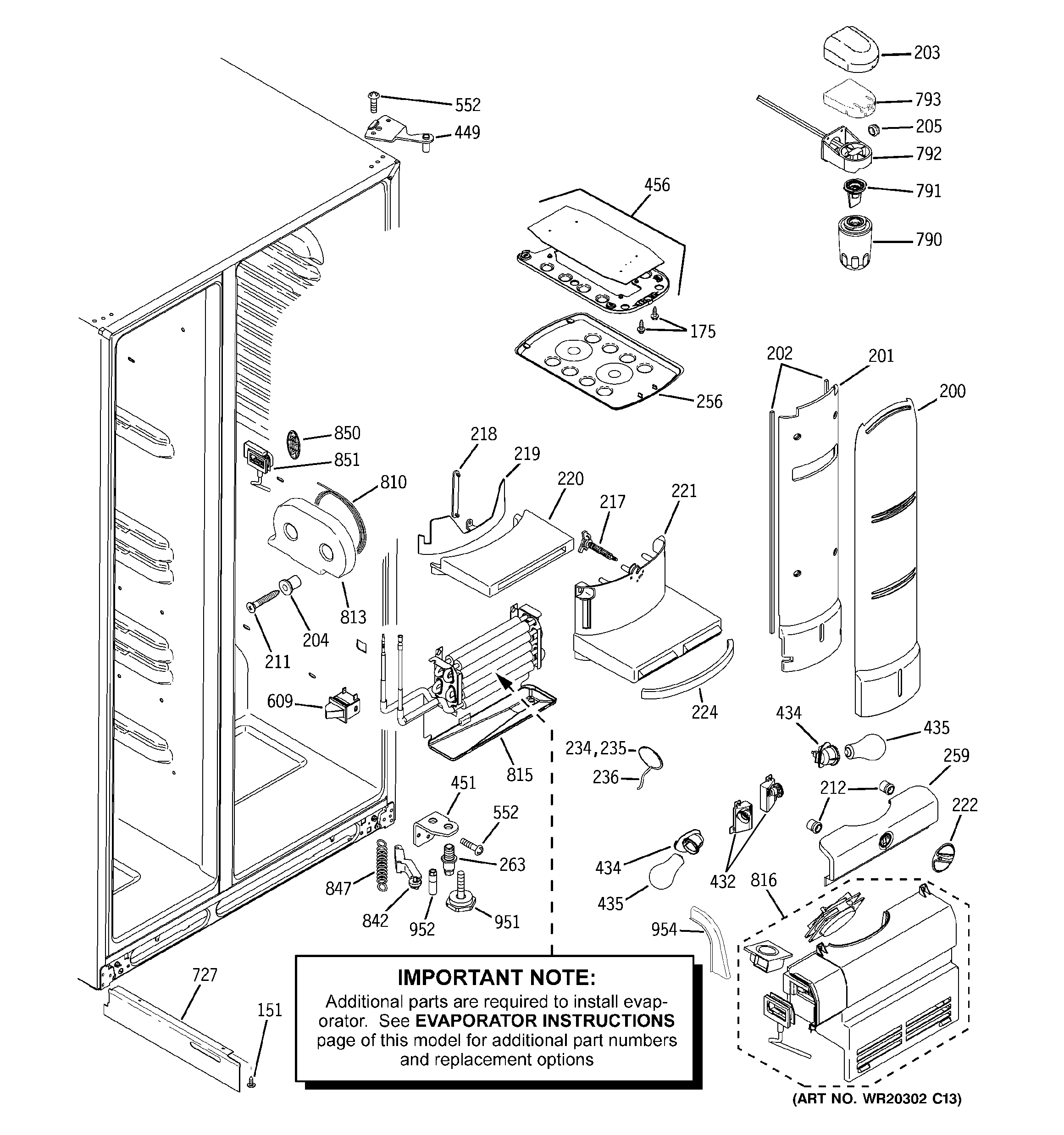 GE PSHS6YGXCDSS fresh food section diagram