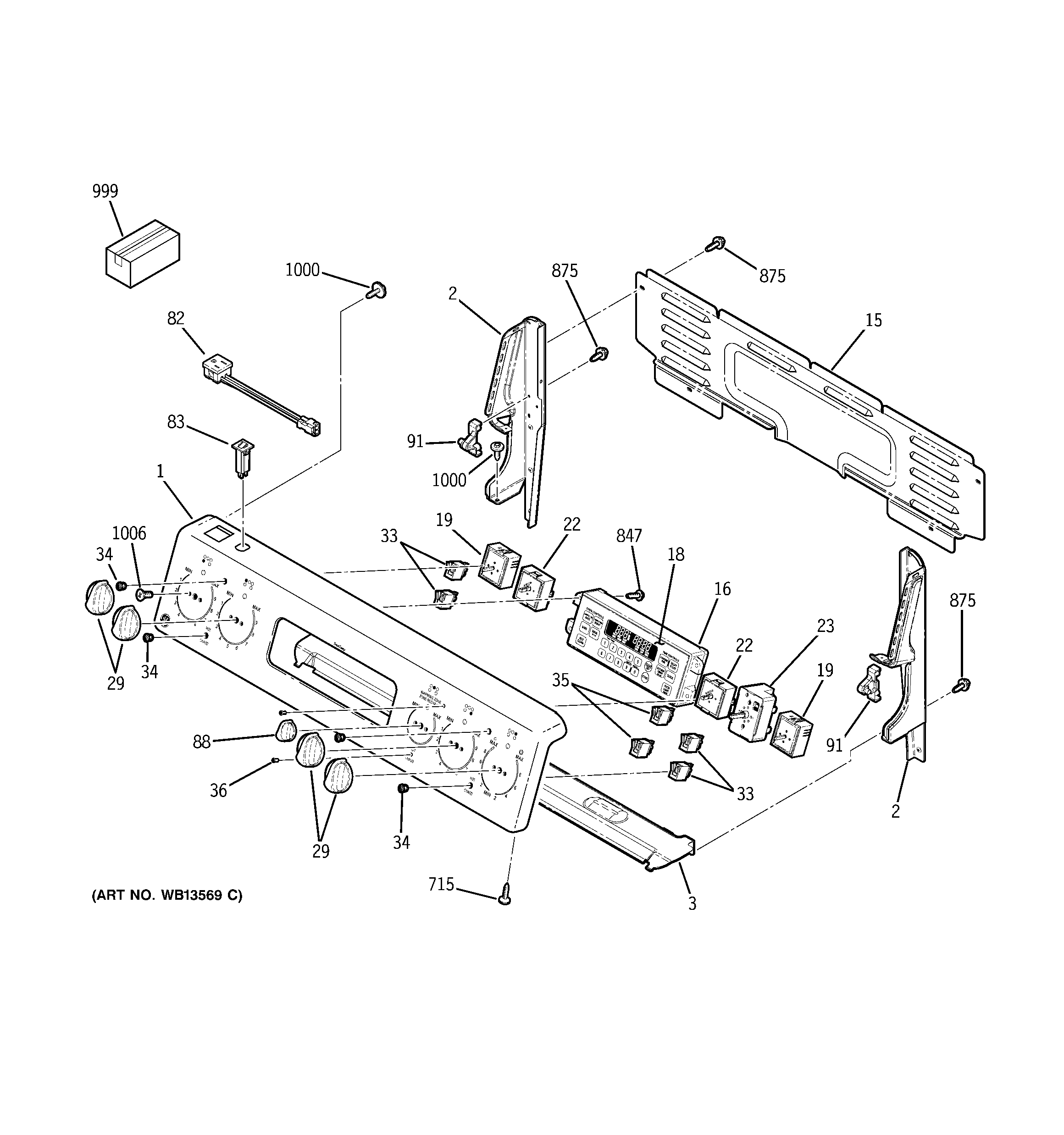 GE JCBP84WK1WW control panel diagram