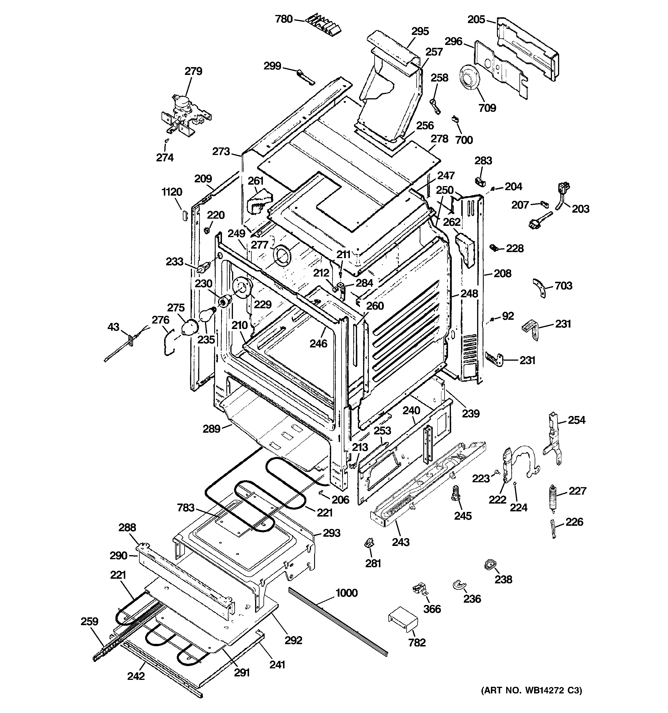 GE JGBP89DEM1WW body parts diagram