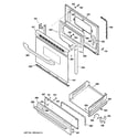 GE JGBS19DEN2BB door & drawer parts diagram