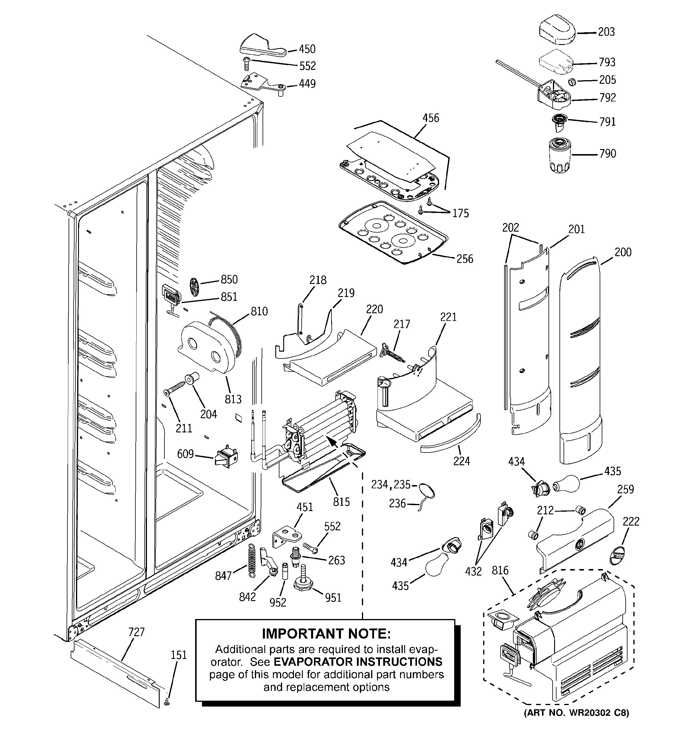 GE PSDF3YGXCFWW fresh food section diagram