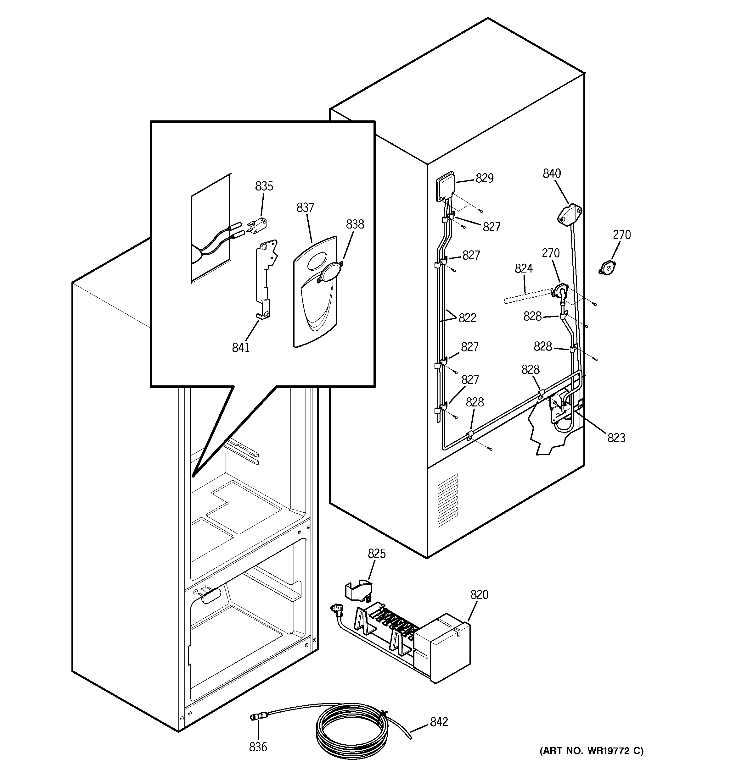 GE PDW22SISARSS unit parts diagram