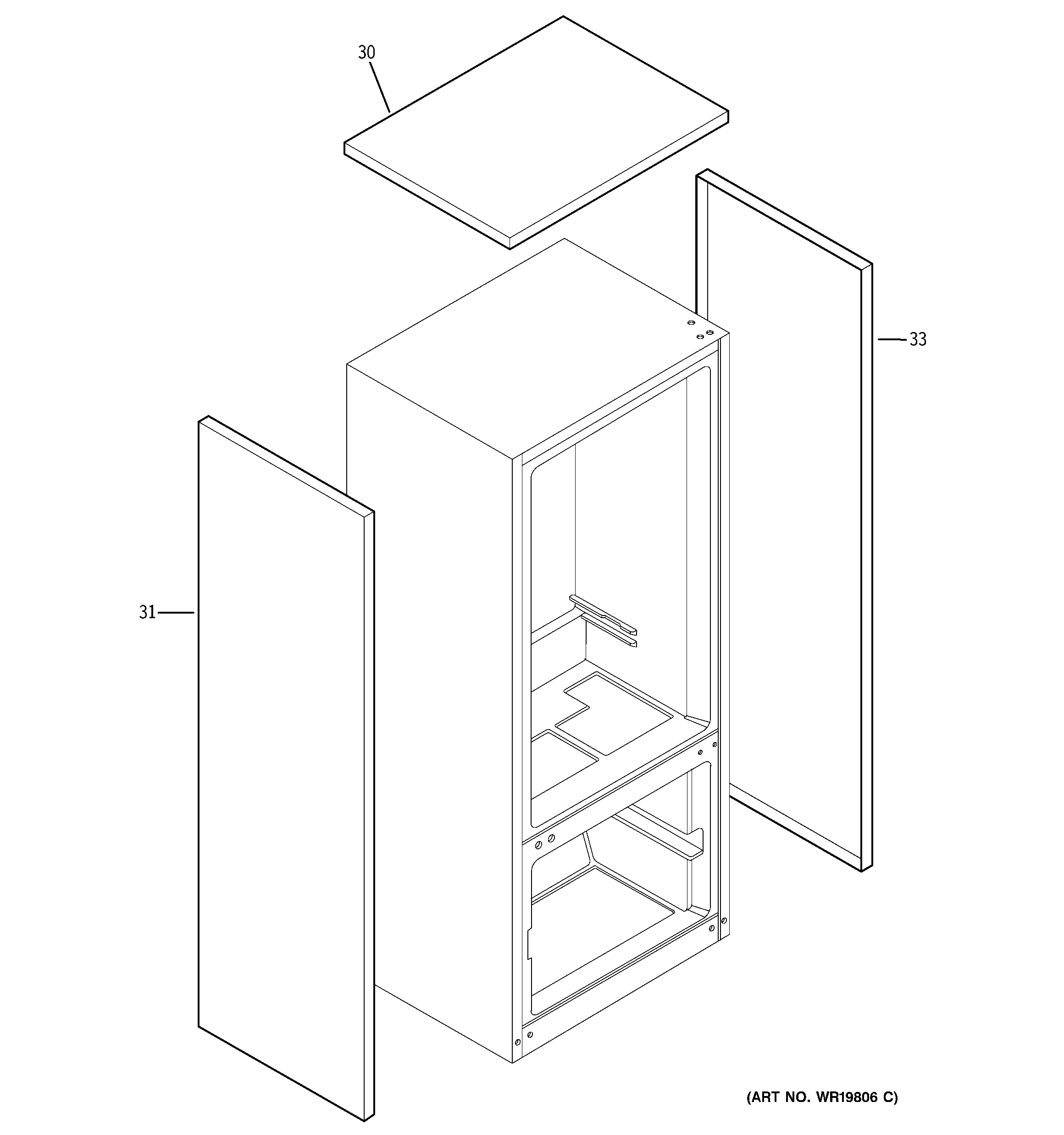 GE PDW22SISARSS water system diagram