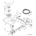 GE PDW9800N00BB motor-pump mechanism diagram