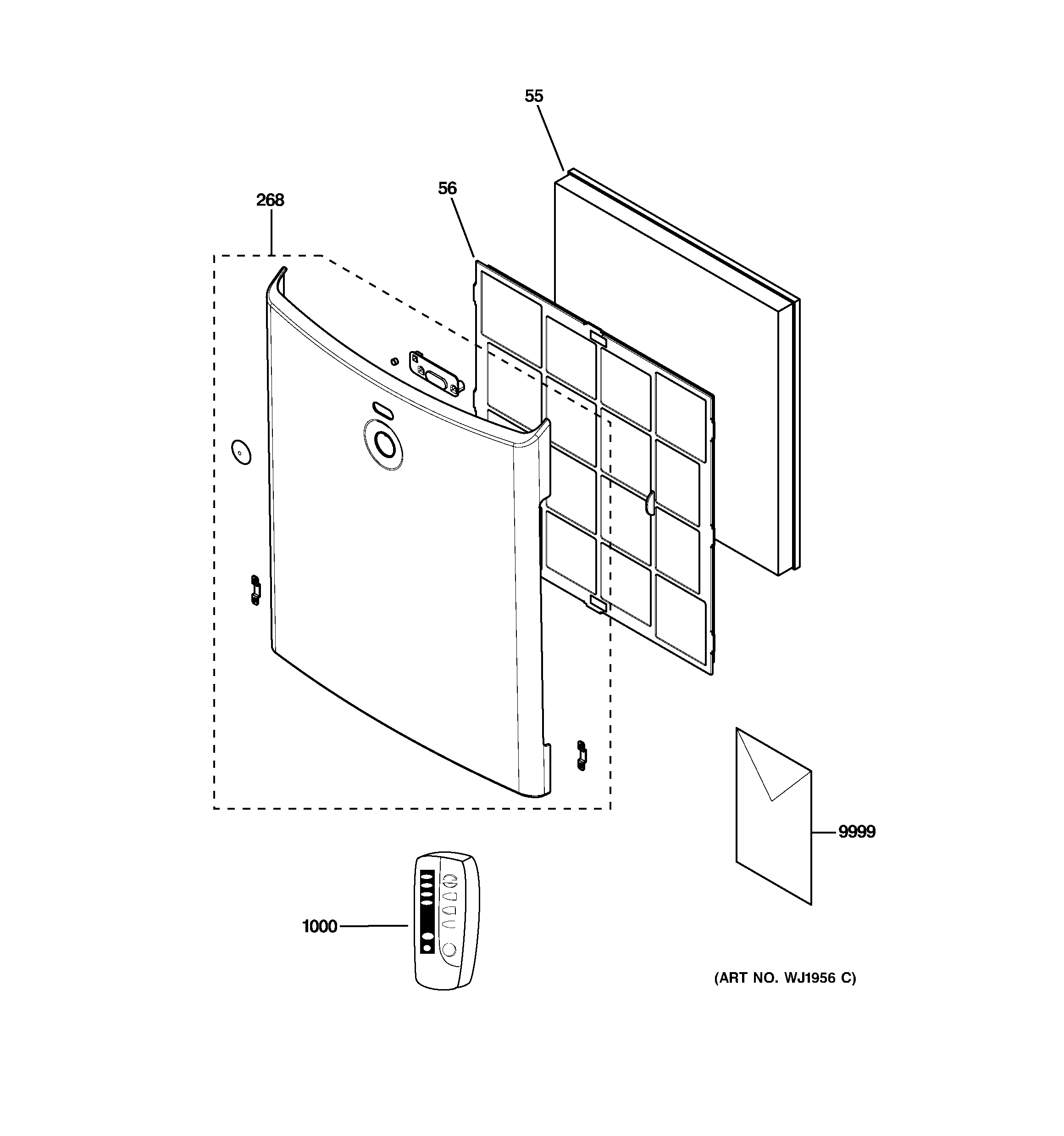 GE AFHC32AM01 dehumidifier diagram