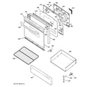 GE JGBP28WEK7WW door & drawer parts diagram