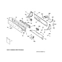 GE WPSE4270A0WW controls & backsplash diagram