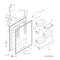 GE GTE25DBTJRWW fresh food door diagram
