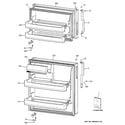 GE GTS17FCSDRWW doors diagram