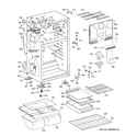 GE GTS17FCSDRWW cabinet diagram