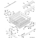GE ZBD8920P00SS upper rack assembly diagram